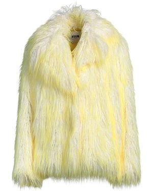 MSGM Borreguito Y Pelo Ecológico - Amarillo