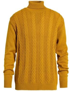 TWENTY-ONE by ANTONIO CARNEVALE Mustard Turtleneck Wool, Acrylic - Yellow