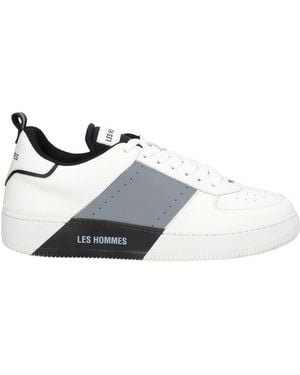Les Hommes Sneakers Leather - White