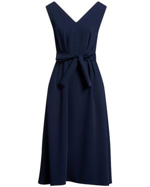 P.A.R.O.S.H. Midnight Midi Dress Polyester - Blue