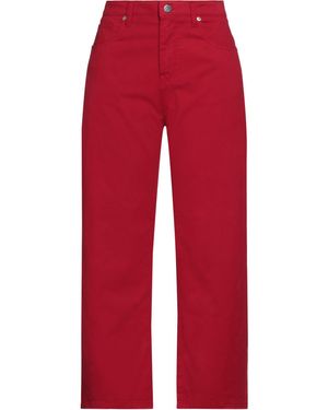 Fedeli Trousers Cotton, Cashmere, Elastane - Red