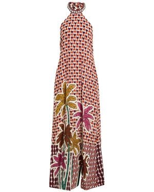 Anjuna Rust Maxi Dress Viscose - White