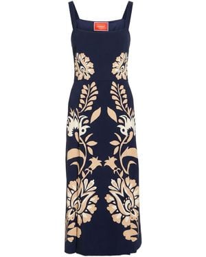 La DoubleJ Midi Dress Viscose, Elastane - Blue