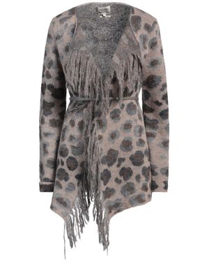 ALESSIA SANTI Cardigan Alpaca Wool, Polyamide, Wool, Mohair Wool - Gray