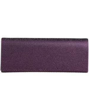 Gedebe Clutch Textile Fibers - Purple