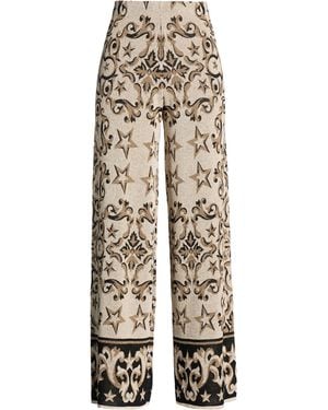 Akep Pants Viscose, Metallic Fiber, Polyamide - White
