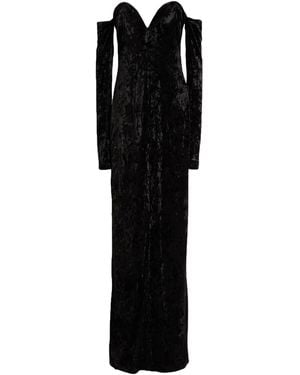 Pinko Maxi Dress Polyester, Elastane - Black
