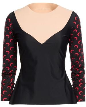Marine Serre Top Recycled Polyamide, Elastane - Black