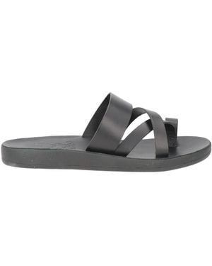 Ancient Greek Sandals Thong Sandals - Black