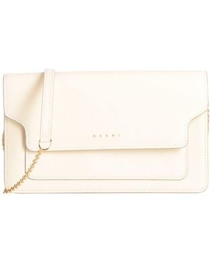 Marni Cream Cross-Body Bag Cow Leather - Natural