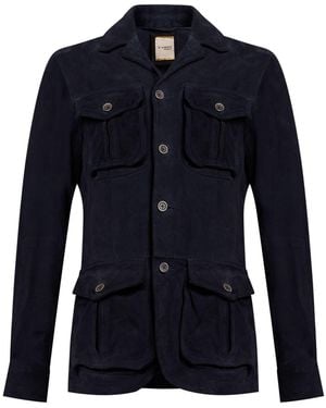 D'Amico Midnight Jacket Leather - Blue