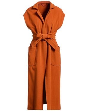Carla G Coat Virgin Wool, Polyamide - Orange
