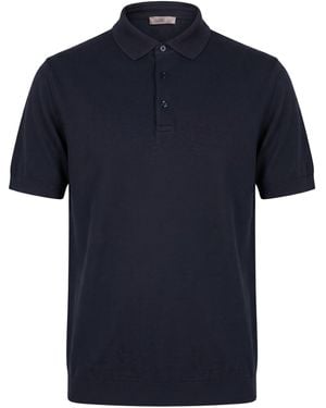 Herno Midnight Polo Shirt Cotton, Cashmere - Blue