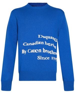 DSquared² Sweater Wool - Blue