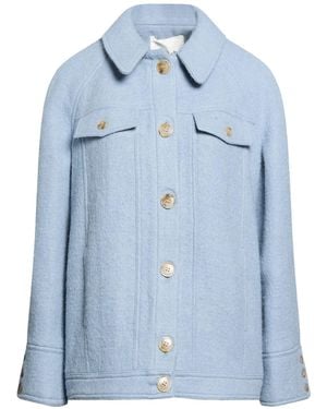 Ba&sh Light Coat Wool, Polyamide, Alpaca Wool - Blue