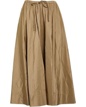 Valentino Garavani Midi Skirt Silk - Natural