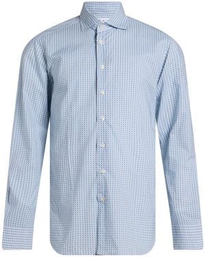 BASTONCINO Azure Shirt Cotton - Blue