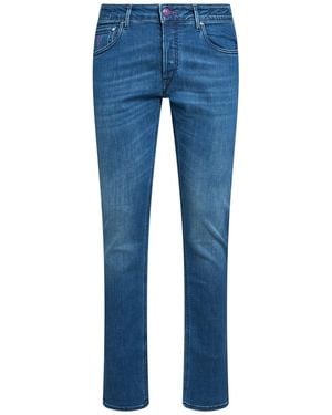 Hand Picked Jeans Cotton, Elastomultiester, Elastane - Blue