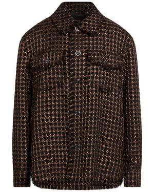Versace Shirt Virgin Wool, Viscose, Polyamide - Brown