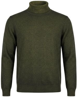 Boglioli Rollkragenpullover - Grün