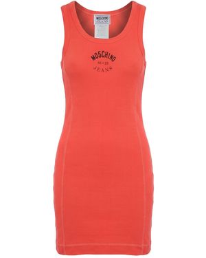 Moschino Mini Dress Cotton, Elastane - Red
