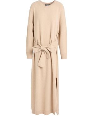 Alpha Studio Midi Dress Wool, Viscose, Polyamide, Cashmere - Natural