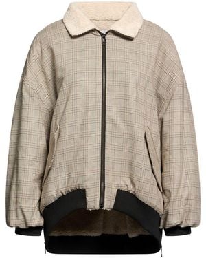 8pm Khaki Jacket Viscose, Polyester - Natural
