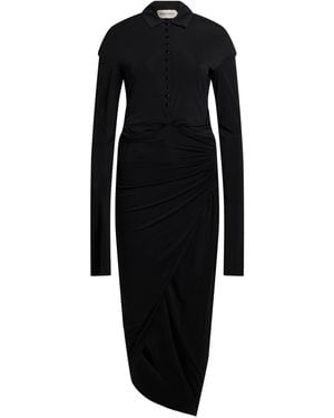 Alberta Ferretti Maxi Dress Viscose, Elastane - Black