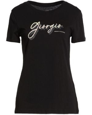 ARMANI EXCHANGE T-Shirt Cotton - Black