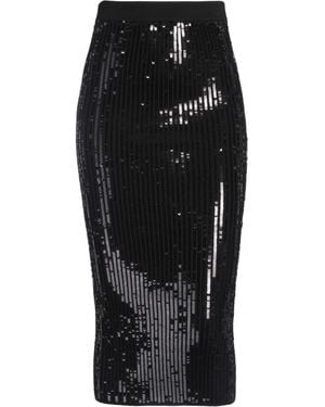 Alexandre Vauthier Midi-Rock - Schwarz