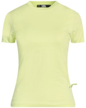KARL LAGERFELD T-Shirt Cotton - Yellow