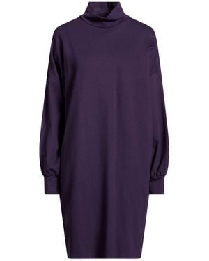 SKILLS & GENES Mini Dress Viscose, Polyamide, Elastane - Purple