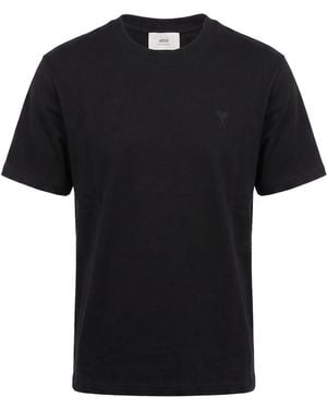 Ami Paris T-Shirt Cotton - Black