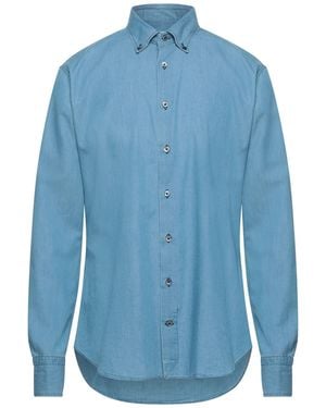 Drumohr Camisa Vaquera - Azul