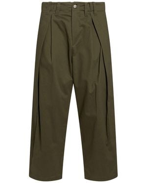 DISCLAIMER Military Pants Cotton, Elastane - Green