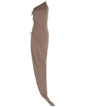 Rick Owens Khaki Maxi Dress Cotton - Brown