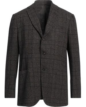 Sartorio Napoli Blazer Viscose, Virgin Wool, Polyamide - Black
