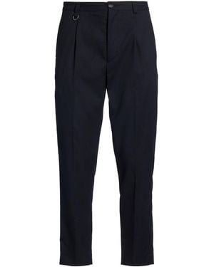 Paolo Pecora Midnight Trousers Polyester, Viscose, Elastane - Blue