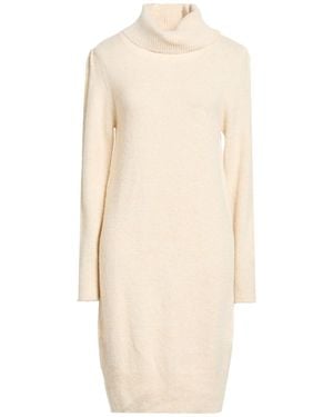 Liu Jo Mini Dress Acrylic, Polyamide, Wool, Metallic Polyester, Elastane - Natural