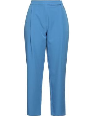 Yes-Zee Pants Polyester, Elastane - Blue