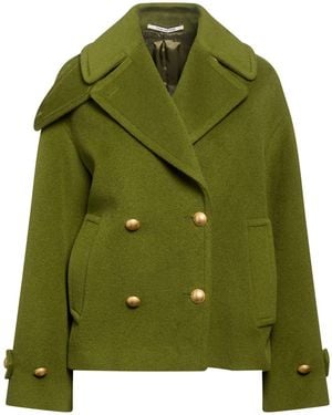 Tagliatore Coat Virgin Wool, Mohair Wool - Green