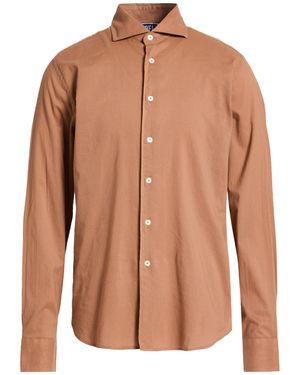 Fedeli Light Shirt Cotton, Elastane - Brown