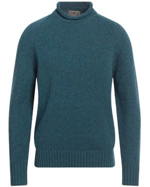 Irish Crone Rollkragenpullover - Blau