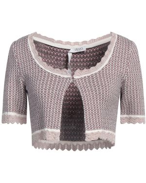 Liu Jo Cardigan Viscose, Polyamide, Metallic Polyester, Polyester - Pink