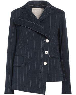 High Blazer Linen, Cotton, Viscose - Blue