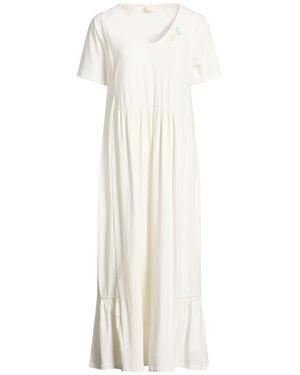 Liu Jo Maxi Dress Cotton, Elastane - White