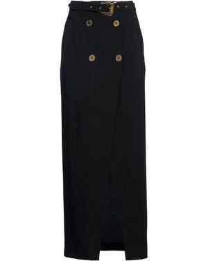 Versace Jeans Couture Maxi Skirt Viscose, Linen - Black