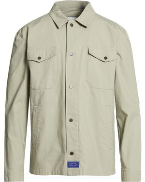 Maison Labiche Khaki Shirt Cotton, Elastane - Green