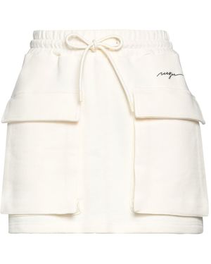 MSGM Cream Mini Skirt Cotton - Natural