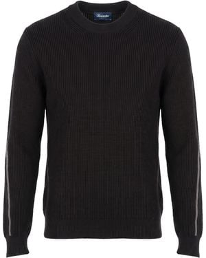 Drumohr Sweater Merino Wool - Black